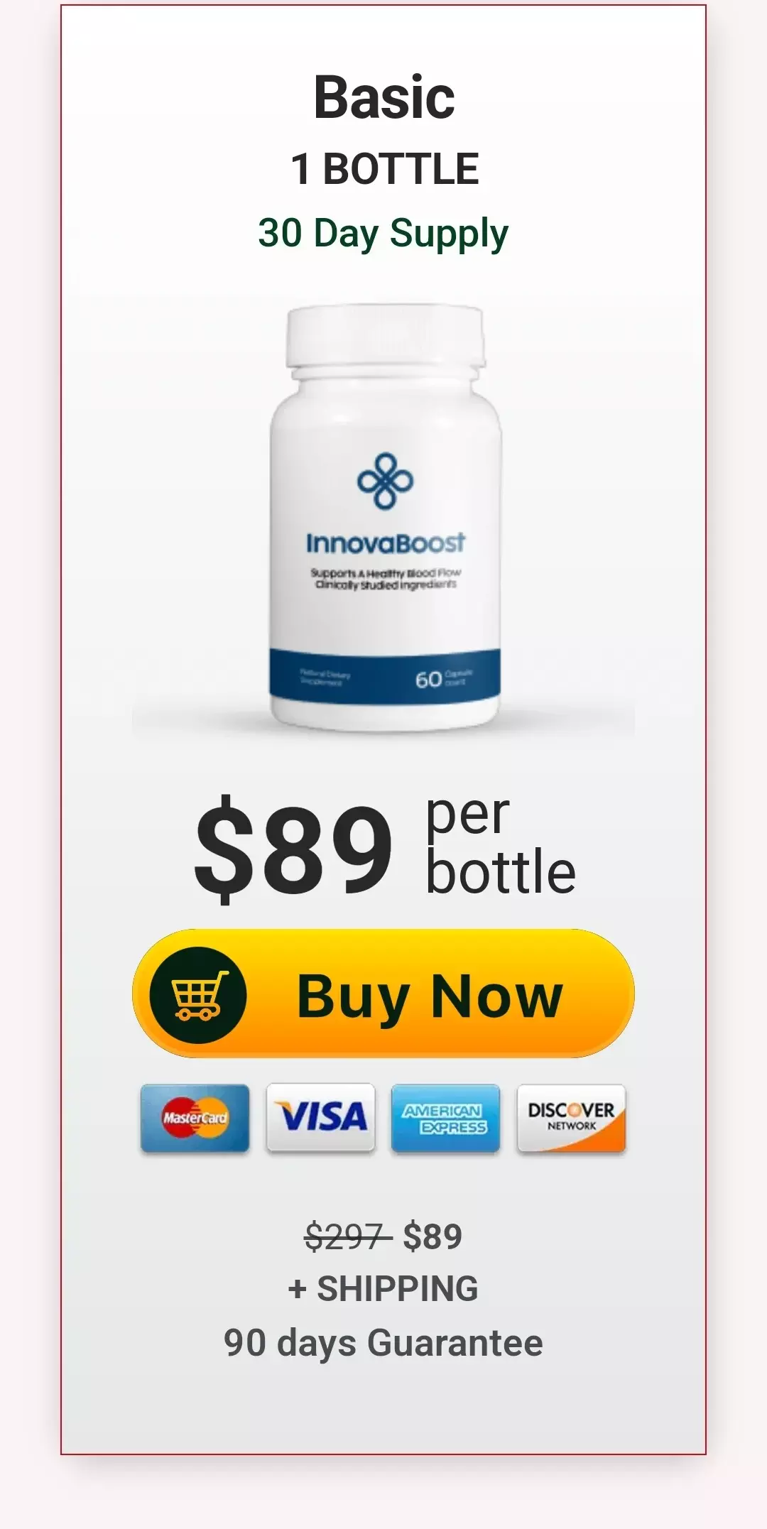 InnovaBoost™ 1 bottle pricing